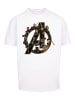 F4NT4STIC Heavy Oversize T-Shirt Marvel Avengers Infinity War Marvel Logo in weiß