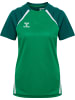 Hummel T-Shirt Hmllead Damen in JELLY BEAN/EVERGREEN