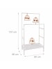 relaxdays Kleiderständer in Weiß - (B)85 x (H)157 x (T)46 cm