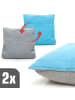 AMANKA Hängestuhl Bali + 2 Kissen in grau