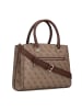 Guess Noelle Handtasche 34 cm in latte logo-brown