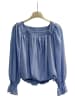 Vero Moda VMTILLY LS SQUARE NECK TOP in Brunnera Blue