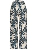 Cloud5ive Cloud5ive Summer Pants with palm print and tie belt in navy