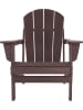 Aspero Aspero Gartenstuhl Adirondack mit Auflage in Bordeaux