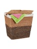 relaxdays Wäschekorb in Natur/ Beige - (B)50 x (H)50 x (T)40 cm