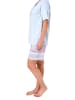 NORMANN Shorty Pyjama kurzarm Ethnolook - 44779 in hellblau