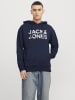 Jack & Jones Kapuzenpullover in Sky Captain