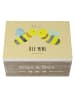 Mr. & Mrs. Panda Geschenkbox Biene Liebe mit Spruch in Gelb Pastell