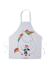 Mr. & Mrs. Panda Schürze Einhorn Traurig ohne Spruch in Weiß