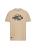 Camel Active T-Shirt mit Motivprint in Beige