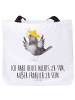 Mr. & Mrs. Panda Tasche Rabe Sombrero mit Spruch in Weiß