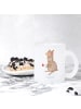 Mr. & Mrs. Panda Glas Alpaka Blume ohne Spruch in Transparent