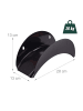 relaxdays 3 x Schlauchhalter in Schwarz - (B)28 x (H)13 x (T)13 cm