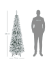 HOMCOM Weihnachtsbaum-74L x 74B x 180H cm-Grün