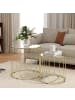 HOMCOM Couchtisch Set in Gold 50L x 50B x 50H cm
