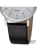Regent Analog-Solaruhr Regent Lederarmband schwarz mittel (ca. 39mm)