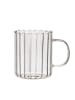 ZOHA 2er Set Glas Kaffeeglas Teeglas350 ml in Transparent