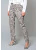 Alba Moda Hose mit Schlangenprint in grau