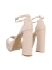 Ital-Design High-Heel Sandalette in Beige