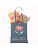 Mr. & Mrs. Panda Tote Bag Hummel Blume mit Spruch in Indigo Blue