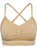 Hummel Hummel Top Hmlmt Yoga Damen Atmungsaktiv Schnelltrocknend Nahtlosen in CURDS & WHEY MELANGE