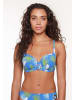 Linga Dore Bikini top Form in Palm leaf print