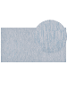 Beliani Kurzflor DERINCE in Blau - (W) 80 x (H) 1 x (L) 150 cm
