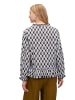CARTOON Casual-Bluse mit Raffung in Blau/Beige