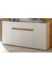 Furn.Design Sideboard weiß, Eiche Wotan 170 x 87 cm, Kommode 4-türig