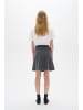 InWear Lederrock NataliaIW Gerade Passform in Antrecite Grey Melange