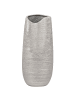 Beliani Dekovase DERBE in Silber - (W) 12 x (H) 32 x (L) 12 cm