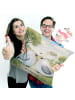 Mr. & Mrs. Panda Kissen Tauben Liebe Design ohne Spruch in Weiß