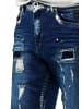 Rusty Neal Destroyed Jeans Short Slim Fit "NAVITO" Dark Blue Used in Blau