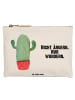 Mr. & Mrs. Panda Kulturbeutel Kaktus Wut mit Spruch in Weiß
