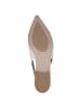 Caprice Ballerina in WHITE/SILVER