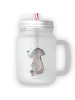 Mr. & Mrs. Panda Trinkglas Mason Jar Elefant Biene ohne Spruch in Transparent