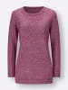 Sieh an! Long-Pullover in malve-meliert
