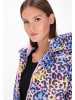 myMo at night Women Coat in blue multicolor
