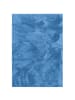 Snapstyle Luxus Super Soft Hochflor Langflor Teppich Deluxe in Blau