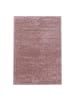 KADIMA DESIGN Teppich Hochflor Shaggy Uni-Look Polypropylen Wohnzimmer in Rosa