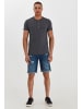 INDICODE Layershirt IDTony 40126MM Kurzarmshirt mit Knopfleiste in Grau