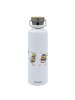 Mr. & Mrs. Panda thermos trinkflasche Hummeln Kleeblatt ohne Spruch in Weiß