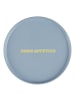 Butlers Teller GOOD VIBES 4er-Set in Blau