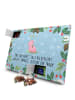 Mr. & Mrs. Panda Adventskalender Schwein Glück mit Spruch in Eisblau