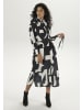 Aniston SELECTED Midikleid in schwarz-offwhite