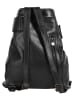 piké Cityrucksack echt Leder in schwarz