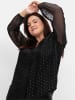sheego by Joe Browns Chiffonbluse in schwarz-gemustert