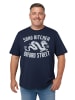 Men Plus Kurzarm T-Shirt in navy blau