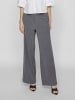 Vila Wide Leg Hose in Medium Grey Melange