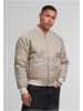Urban Classics Urban Classics Racer Bomber Jacket in chalkdust